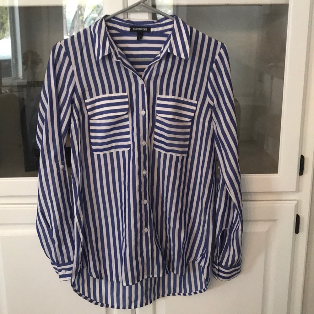 Express button down blouse